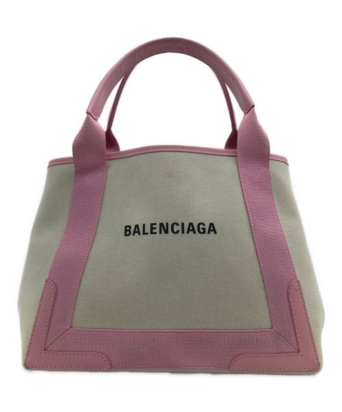 BALENCIAGA（バレンシアガ）BALENCIAGA (バレンシアガ) トートバッグ ベージュ×ピンクの古着・服飾アイテム