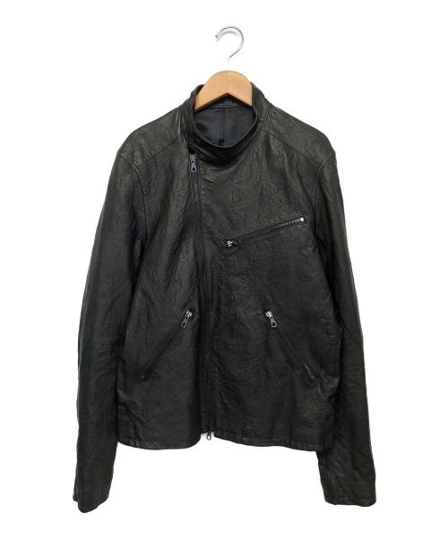 DESIGNWORKS（デザインワークス）DESIGNWORKS (デザインワークス) レザージャケット ブラック サイズ:Lの古着・服飾アイテム