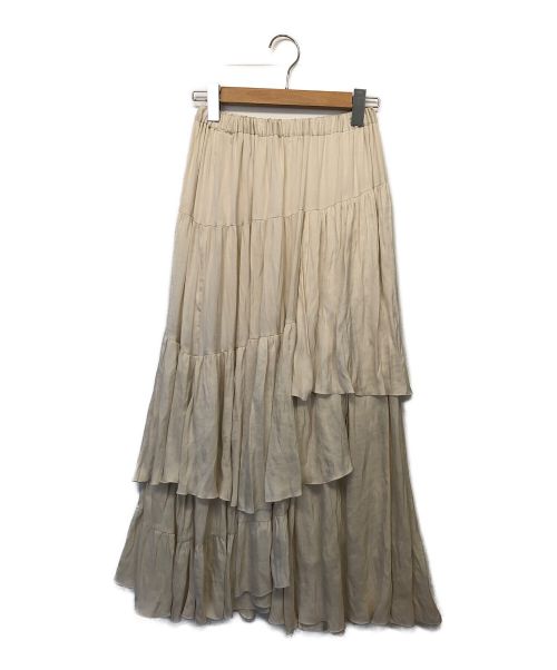 Noble（ノーブル）Noble (ノーブル) ランダムティアードロングスカート ベージュ サイズ:表記なしの古着・服飾アイテム