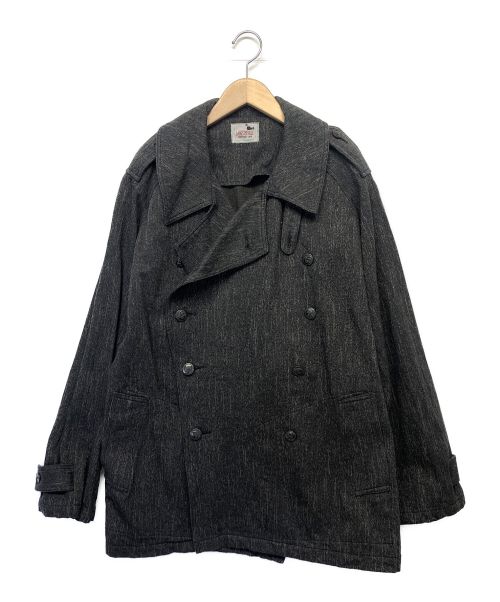GANGSTERVILLE（ギャングスタービル）GANGSTERVILLE (ギャングスタービル) デニムPコート ブラック サイズ:XLの古着・服飾アイテム