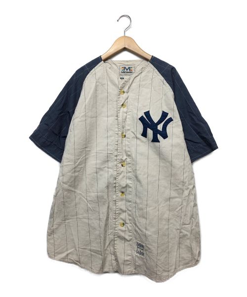 MIRAGE（ミラージュ）MIRAGE (ミラージュ) ベースボールシャツ ベージュ サイズ:Lの古着・服飾アイテム