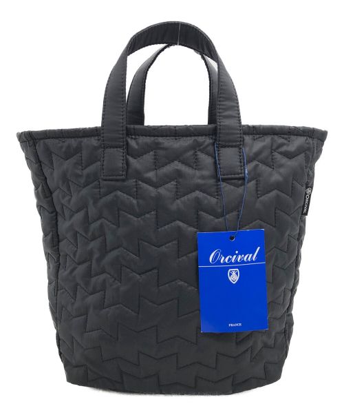 ORCIVAL（オーシバル）ORCIVAL (オーシバル) キルティングハンドバッグ ブラックの古着・服飾アイテム