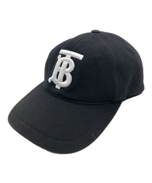 BURBERRY（バーバリー）BURBERRY (バーバリー) TBロゴベースボールキャップ ブラック サイズ:Lの古着・服飾アイテム