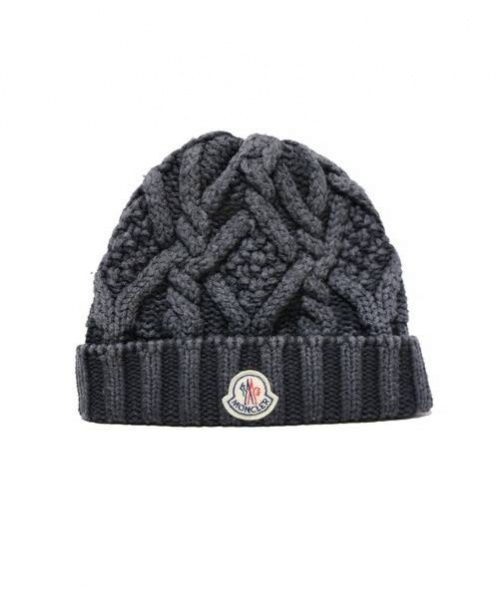 中古 古着通販 Moncler モンクレール ケーブルニットキャップ ブラック サイズ 記載無し ブランド 古着通販 トレファク公式 Trefac Fashion