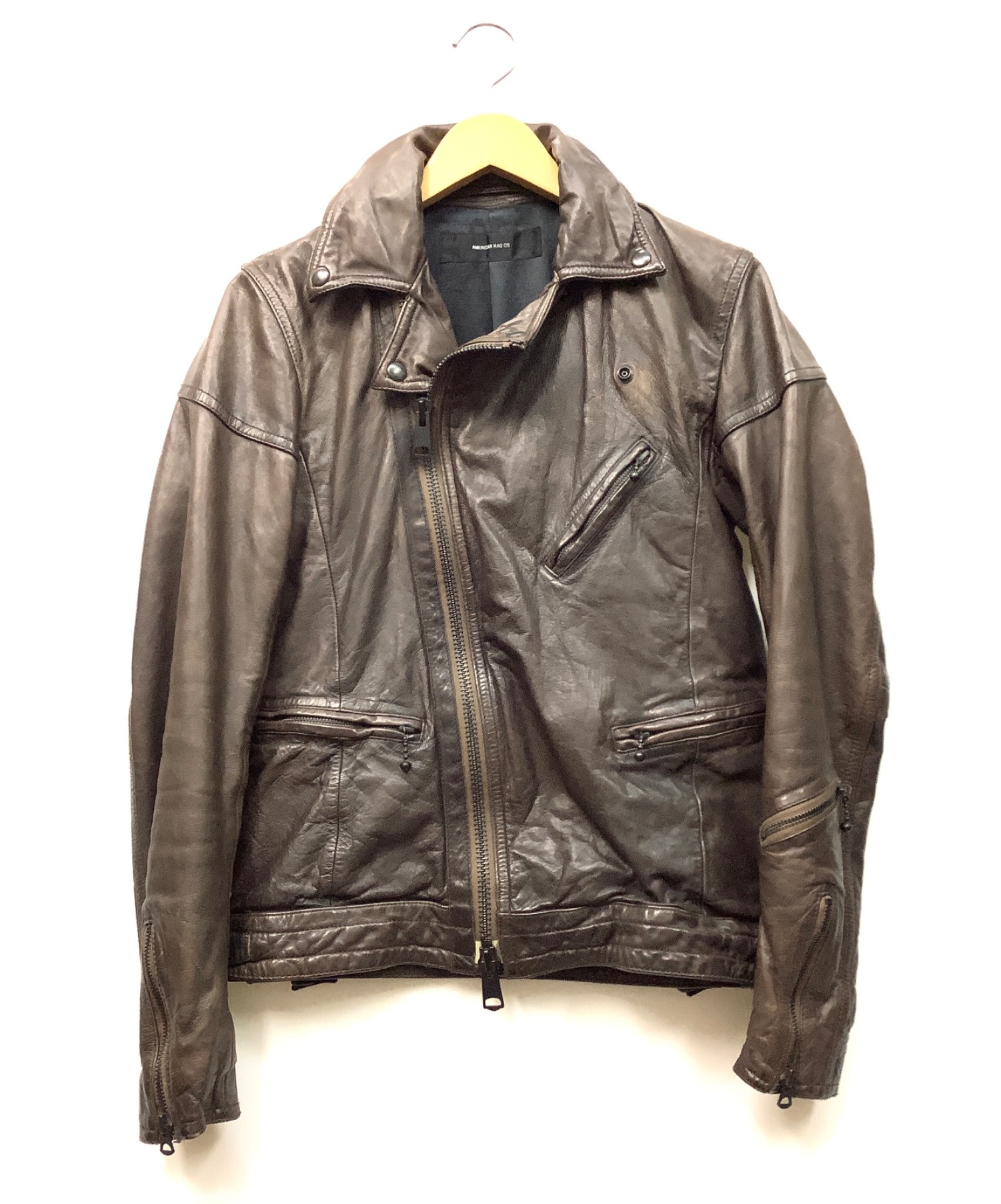 中古 古着通販 American Rag Cie アメリカンラグシー カウレザーライダースジャケット ブラウン サイズ 1 ブランド 古着通販 トレファク公式 Trefac Fashion