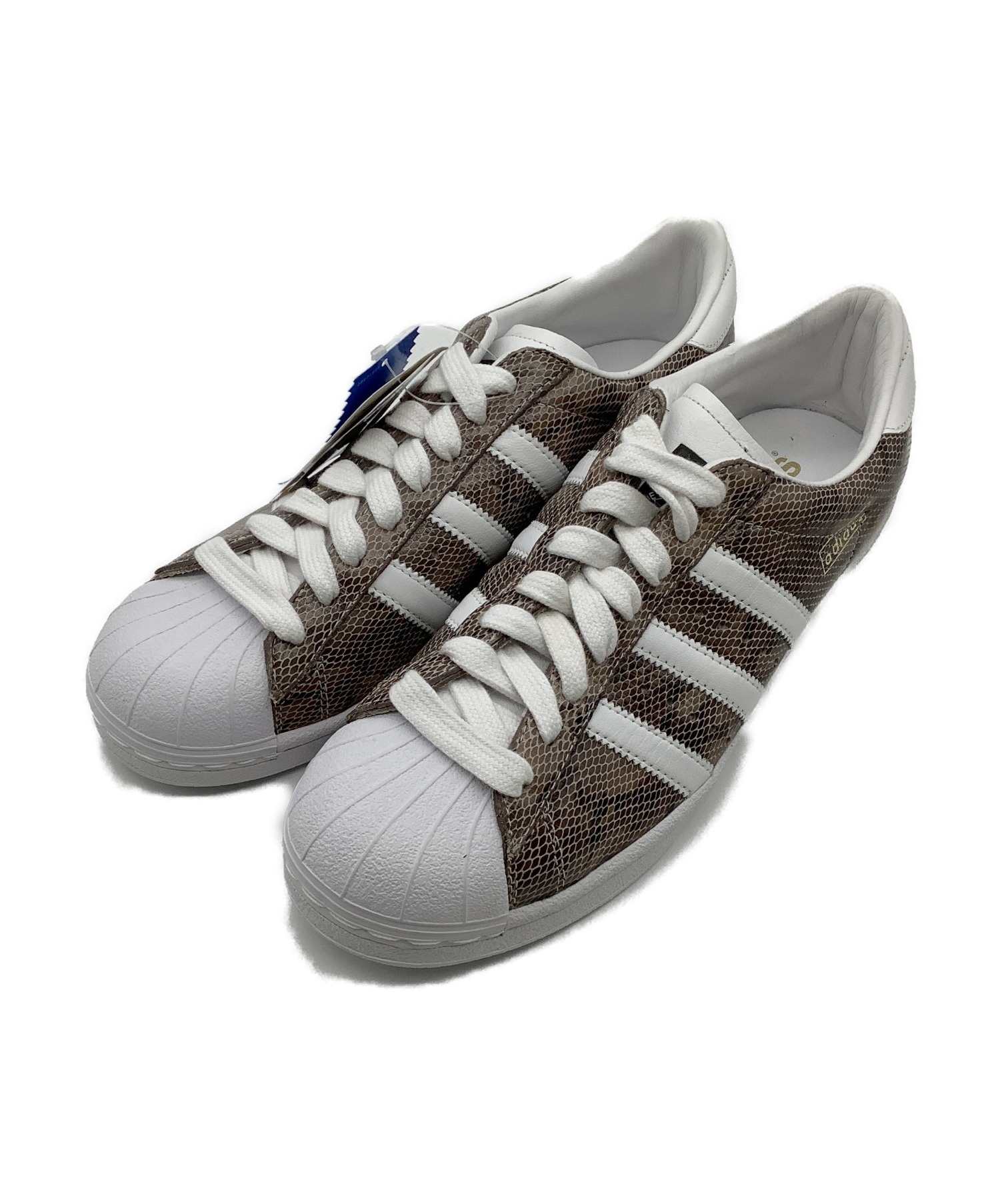 中古 古着通販 Adidas Originals アディダスオリジナルス ローカットスニーカー ブラウン ホワイト サイズ 27 5cm Super Star Vintage 0103 ブランド 古着通販 トレファク公式 Trefac Fashion