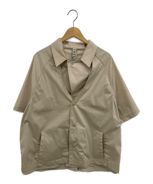 kooi（コーイ）kooi (コーイ) レイヤードシャツ ベージュ サイズ:2 未使用品の古着・服飾アイテム