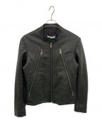 Maison Margielaメゾンマルジェラ）の古着「八の字ライダースジャケット」｜ブラック
