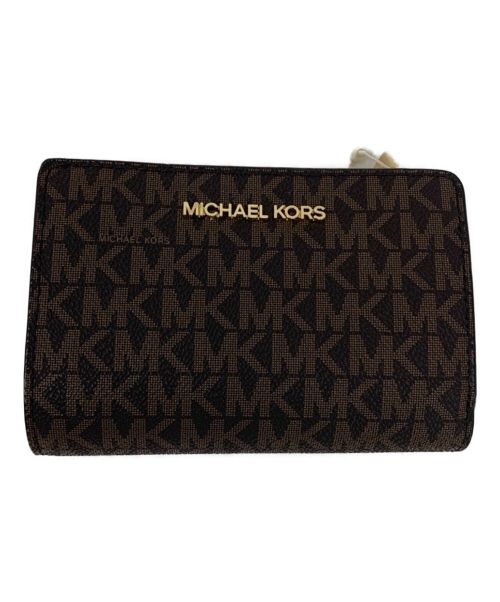 MICHAEL KORS（マイケルコース）MICHAEL KORS (マイケルコース) 2つ折り財布 ブラウン サイズ:下記参照の古着・服飾アイテム
