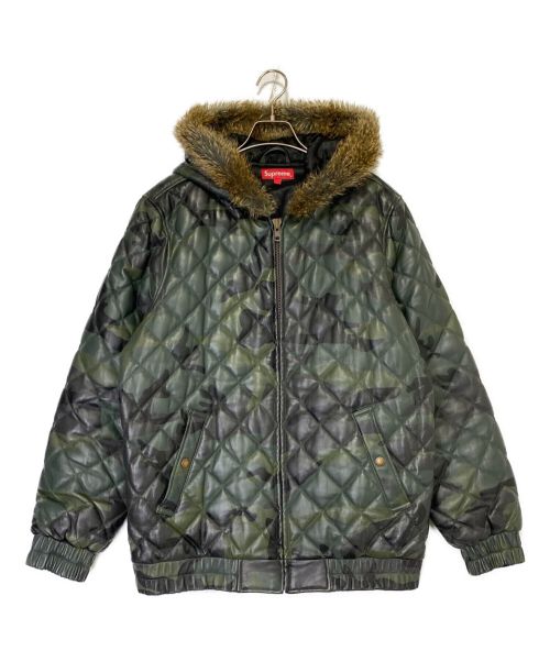 SUPREME（シュプリーム）SUPREME (シュプリーム) Quilted Leather Hooded Jacket サイズ:Lの古着・服飾アイテム