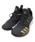 adidas（アディダス）の古着「ハイカットスニーカー」｜ブラック×ゴールド