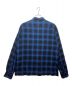 HIDE AND SEEK (ハイドアンドシーク) シャツ ブルー×ブラック サイズ:L：15000円