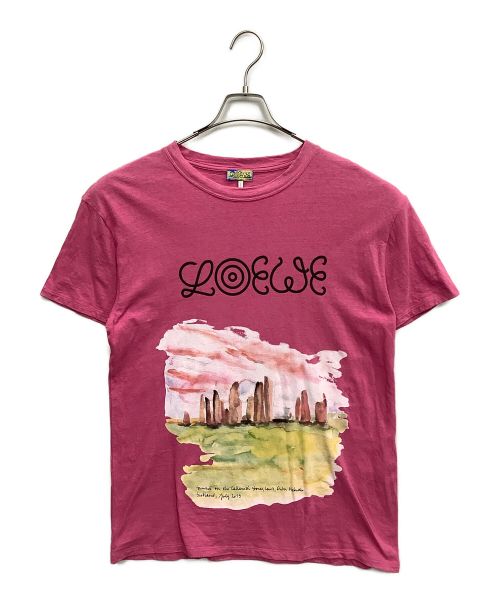 LOEWE（ロエベ）LOEWE (ロエベ) 半袖Tシャツ ピンク サイズ:Mの古着・服飾アイテム