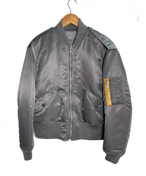 SEASONING（シーズニング）seasoning (シーズニング) MA-1ジャケット グレー サイズ:Mの古着・服飾アイテム