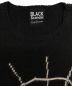 BLACK Scanda YOHJI YAMAMOTO (ヨウジヤマモト) BLACK Scanda YOHJI YAMAMOTO　蜘蛛の巣 ジャカードサイドスリットニットセーター  HV-K37-080 ブラック サイズ:3：19800円