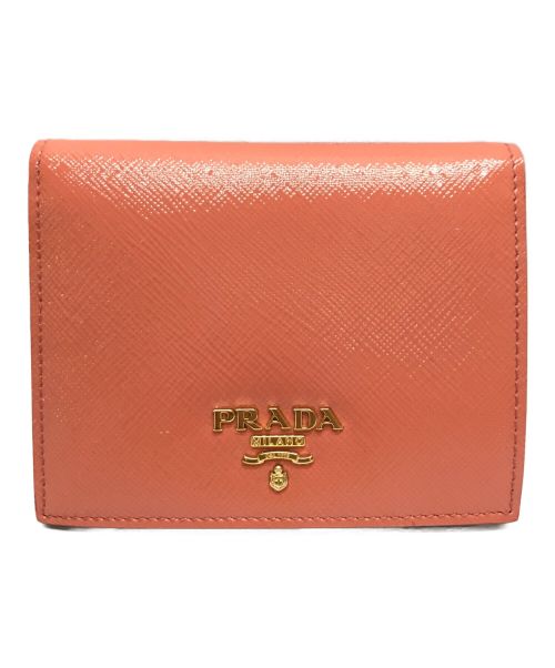 PRADA（プラダ）PRADA (プラダ) PRADA(プラダ)　2つ折り財布　タマリス ピンクの古着・服飾アイテム