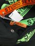 STUDIO SEVEN (スタジオ セブン) STUDIO SEVEN(スタジオ セブン)プルオーバーパーカー　Full Green Caution Hoodie ブラック×グリーン サイズ:L：14800円