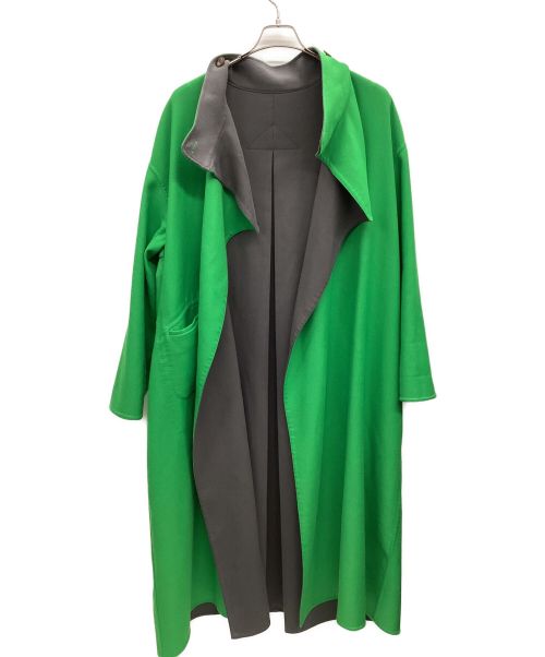 Ameri（アメリ）AMERI (アメリ) コート グリーン×グレー サイズ:Mの古着・服飾アイテム