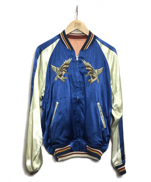中古 古着通販 The Flat Head ザ フラッドヘッド リバーシブルスカジャン ブルー ピンク サイズ L 春物 ブランド 古着通販 トレファク公式 Trefac Fashion