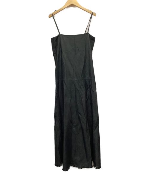 yohji yamamoto+noir（ヨウジヤマモトプリュスノアール）yohji yamamoto+noir (ヨウジヤマモトプリュスノアール) ジャンパースカート ブラックデニム サイズ:2の古着・服飾アイテム