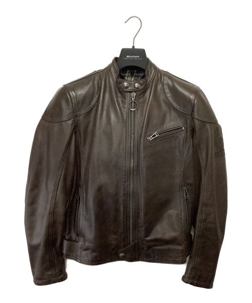 BELSTAFF（ベルスタッフ）BELSTAFF (ベルスタッフ) Motorcycle Leather Jacket ブラックブラウン サイズ:Sの古着・服飾アイテム
