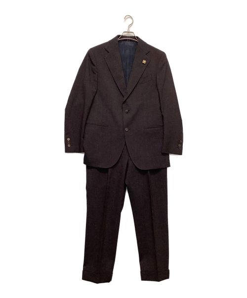 LARDINI（ラルディーニ）LARDINI (ラルディーニ) ウールセットアップスーツ パープル サイズ:48の古着・服飾アイテム