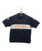 stussyステューシー）の古着「ヴィンテージポロシャツ」｜ネイビー