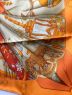 中古・古着 HERMES (エルメス) スカーフ オレンジ：19800円
