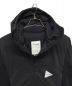 中古・古着 and wander (アンドワンダー) twill fleece jacket ブラック サイズ:2：17000円