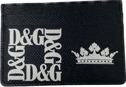 DOLCE & GABBANA（ドルチェ＆ガッバーナ）DOLCE & GABBANA (ドルチェ＆ガッバーナ) カードケース ブラックの古着・服飾アイテム