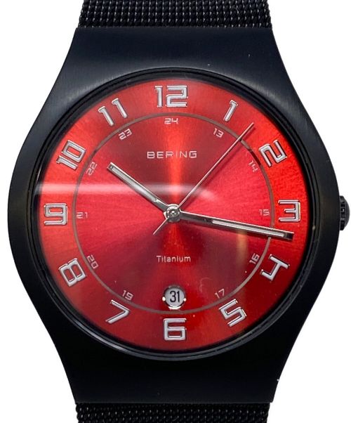 BERING（ベーリング）BERING (ベーリング) 腕時計 レッドの古着・服飾アイテム