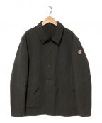 MONCLERモンクレール）の古着「GIACCA ワッペン付シャツジャケット」｜ブラック