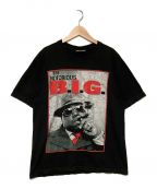ヴィンテージTシャツヴィンテージTシャツ）の古着「ノトーリアス・B.I.G. ビギープリントTシャツ」｜ブラック