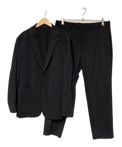 theory（セオリー）theory (セオリー) ストレッチナイロンセットアップスーツ ブラック サイズ:40の古着・服飾アイテム
