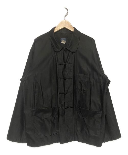 POST O'ALLS（ポストオーバーオールズ）POST O'ALLS (ポストオーバーオールズ) フレンチチャイナジャケット ブラック サイズ:Ｍの古着・服飾アイテム