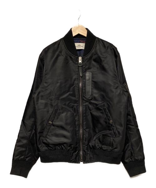 COACH（コーチ）COACH (コーチ) MA-1ジャケット ブラック サイズ:Sの古着・服飾アイテム