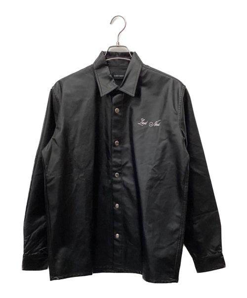 LAST NEST（ラストネスト）LAST NEST (ラストネスト) フェイクレザーシャツ ブラック サイズ:L 未使用品の古着・服飾アイテム
