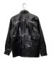 LAST NEST (ラストネスト) フェイクレザーシャツ ブラック サイズ:L 未使用品：24800円