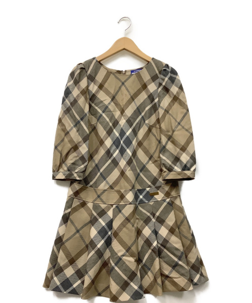 中古 古着通販 Burberry Blue Label バーバリーブルーレーベル ワンピース ブラウン サイズ 38 ブランド 古着通販 トレファク公式 Trefac Fashion