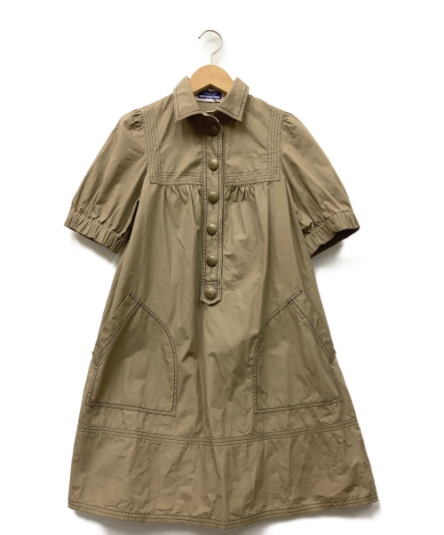 中古 古着通販 Burberry Blue Label バーバリーブルーレーベル シャツワンピース ベージュ サイズ 38 ブランド 古着通販 トレファク公式 Trefac Fashion