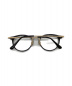 KANEKO OPTICAL (金子眼鏡) 伊達眼鏡 ブラック×ゴールド：4800円