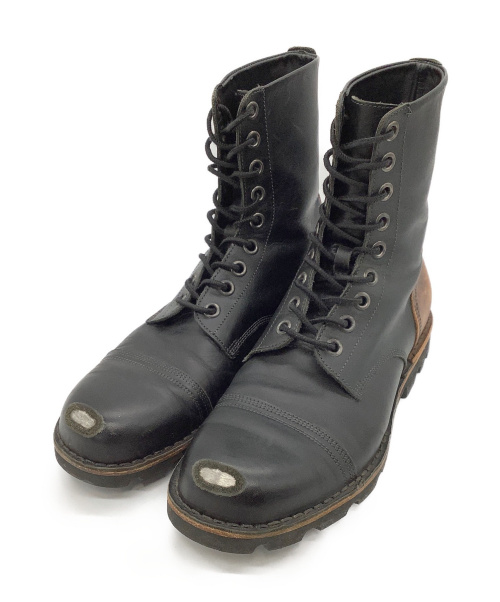 DIESEL（ディーゼル）DIESEL (ディーゼル) ブーツ ブラック×ブラウン サイズ:41の古着・服飾アイテム