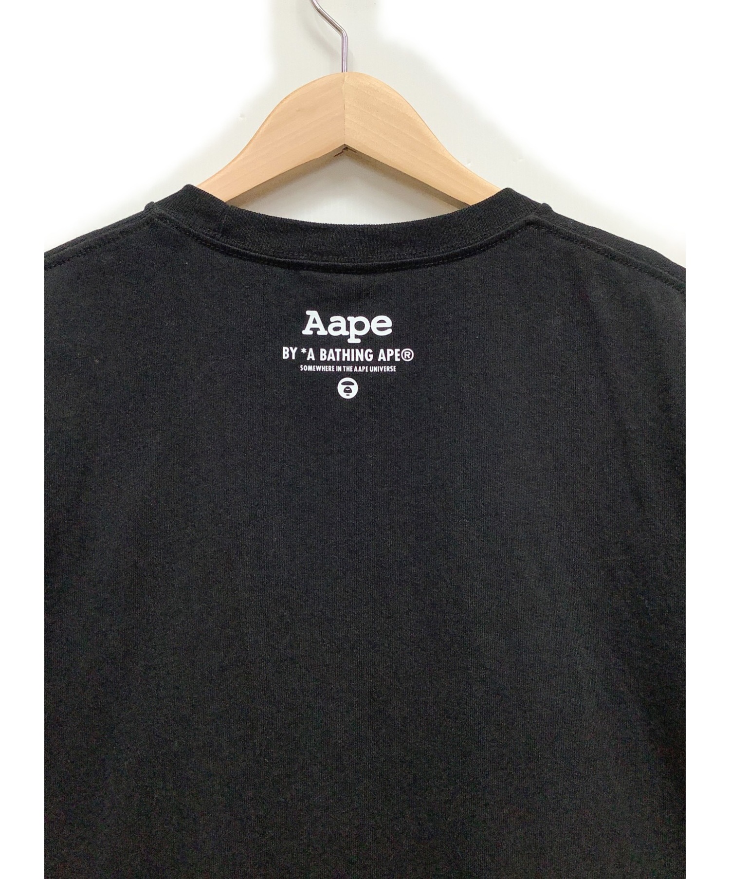 Aape BY A BATHING APE (エーエイプ バイ アベイシングエイプ) Tシャツ ブラック サイズ:L