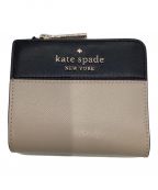 Kate Spade（）の古着「2つ折り財布」｜ブラック×ベージュ