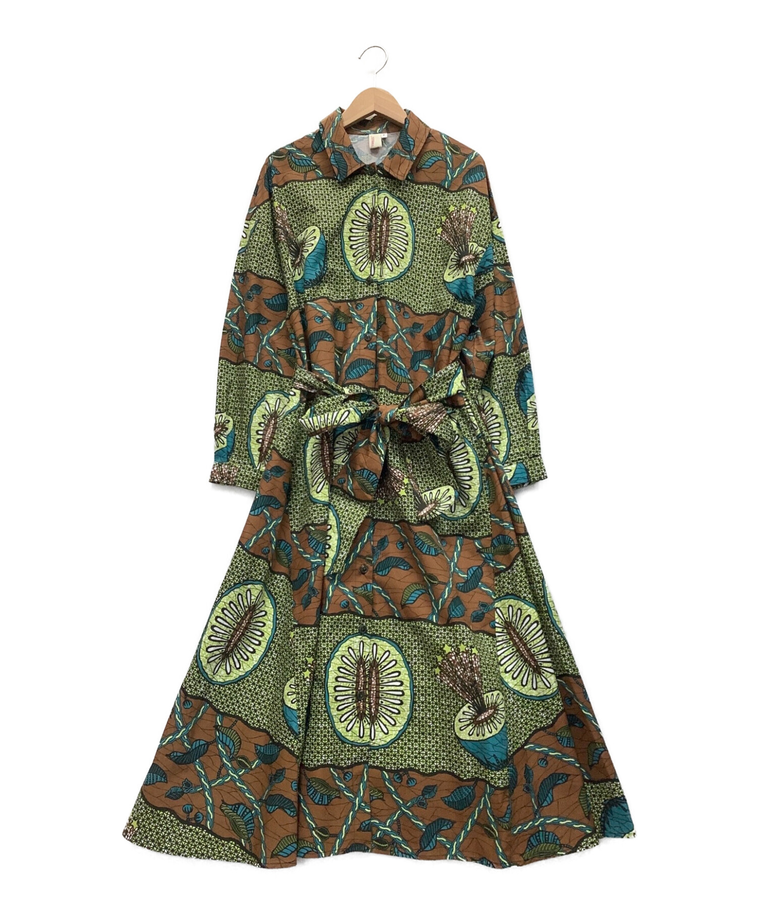 中古 古着通販 Titicaca チチカカ 総柄ワンピース ブラウン サイズ Free ブランド 古着通販 トレファク公式 Trefac Fashion