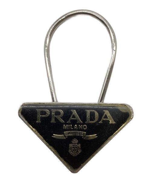 PRADA（プラダ）PRADA (プラダ) ロゴプレートキーリングの古着・服飾アイテム