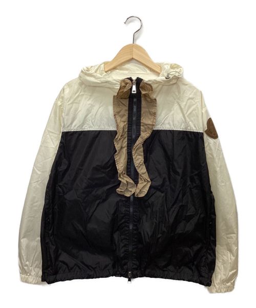 MONCLER（モンクレール）MONCLER (モンクレール) ナイロンジャケット ホワイト×ブラック サイズ:2の古着・服飾アイテム