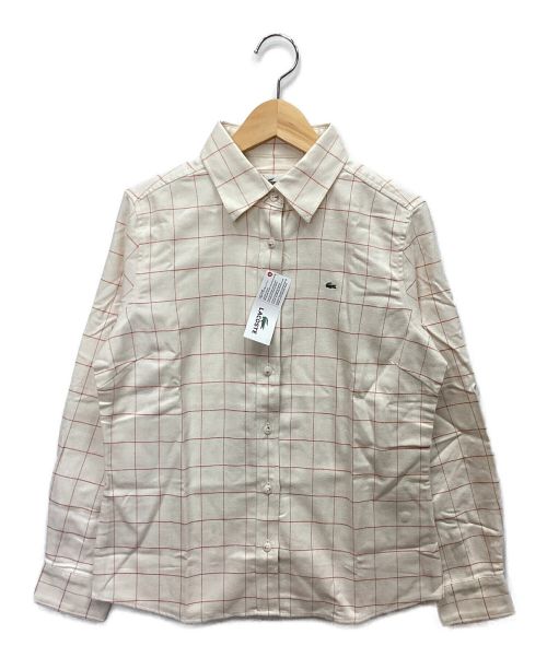 LACOSTE（ラコステ）LACOSTE (ラコステ) チェックシャツ ホワイト サイズ:M 未使用品の古着・服飾アイテム