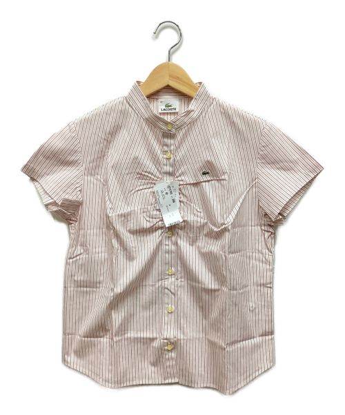 LACOSTE（ラコステ）LACOSTE (ラコステ) ノーカラーシャツ ホワイト サイズ:L 未使用品の古着・服飾アイテム