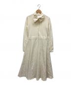 SEVEN TEN by MIHO KAWAHITOセブン テン バイ ミホ カワヒト）の古着「ボウタイニットドレス」｜ホワイト